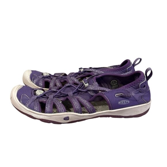 Keen Womens Whisper Closed Toed Sports Sandal Size 6 Purple Gray Hiking - Picture 1 of 14